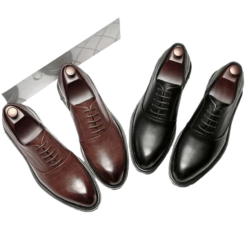 Men  Dress Shoes -  Ronald Leather Oxford Shoes