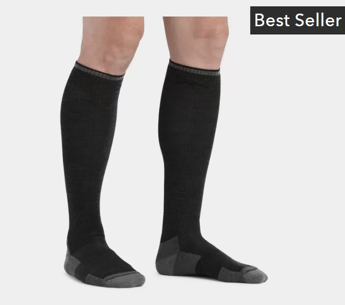 Men's Darn Tough Westerner Over-the-Calf Lightweight Work Sock 3-Pack - Black