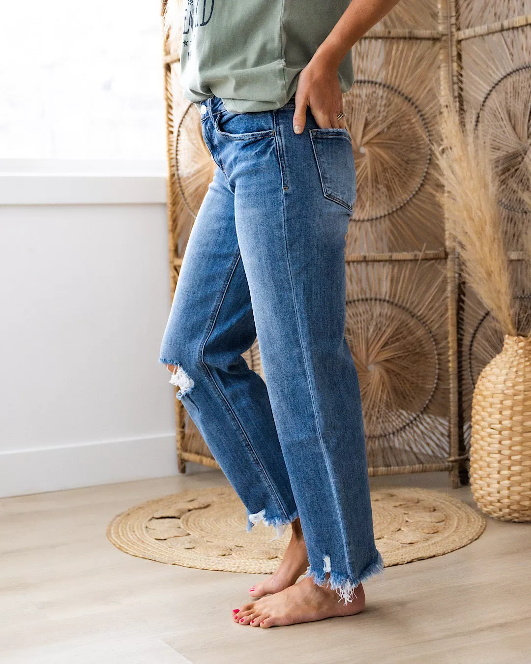 NEW! Lovervet Lucy Distressed Dad Jeans