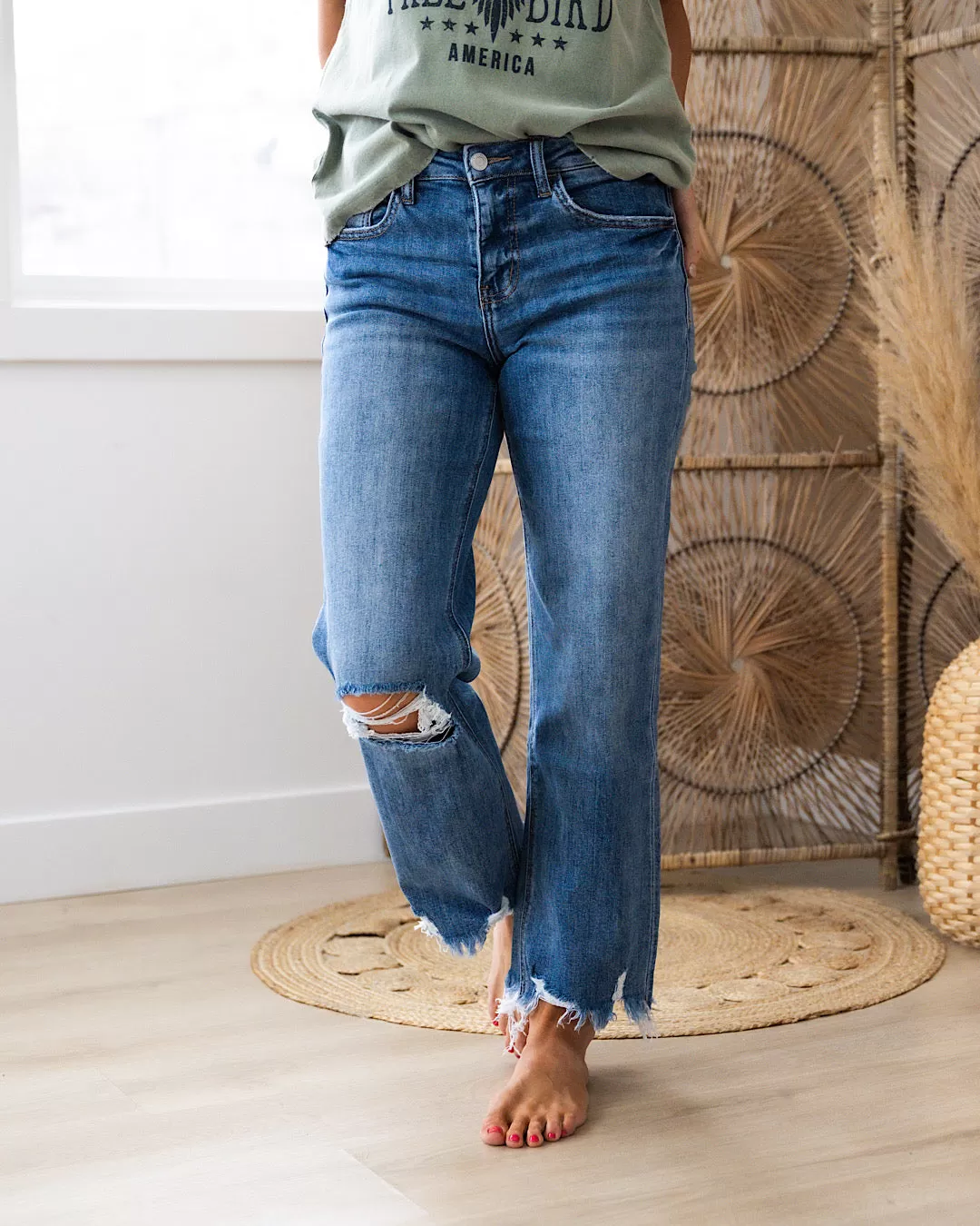 NEW! Lovervet Lucy Distressed Dad Jeans