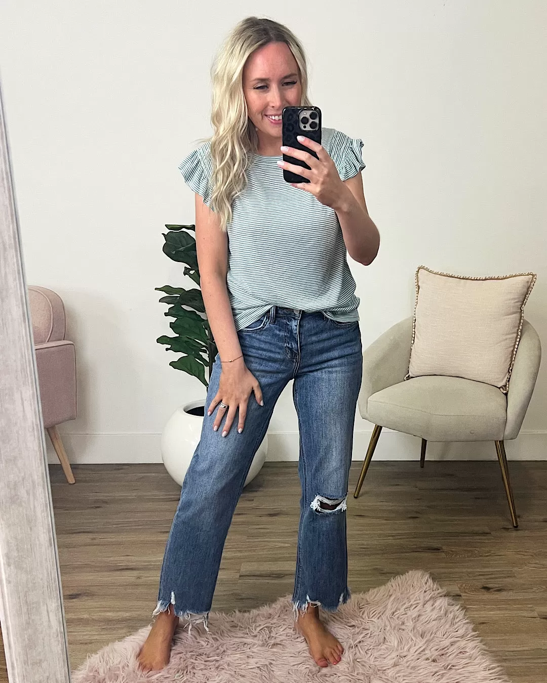 NEW! Lovervet Lucy Distressed Dad Jeans