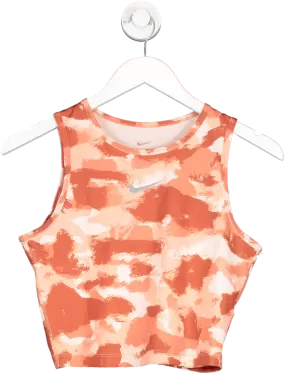 Nike Orange Dri Fit Brush Stroke Vest UK S