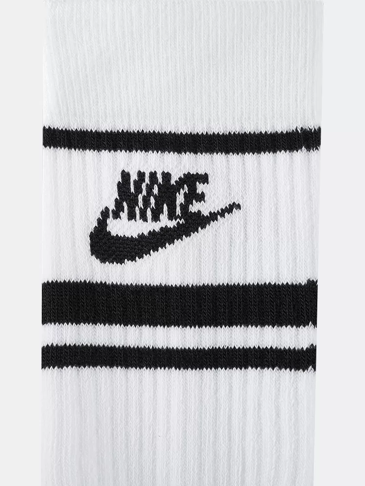 Nike Sportswear Everyday Essential Crew Socks 3pk - White / Black