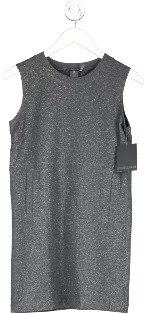 Norma KamalI Grey Sleeveless Tailored Terry Mini Dre UK S