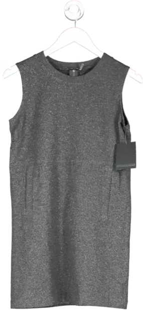 Norma KamalI Grey Sleeveless Tailored Terry Mini Dre UK S