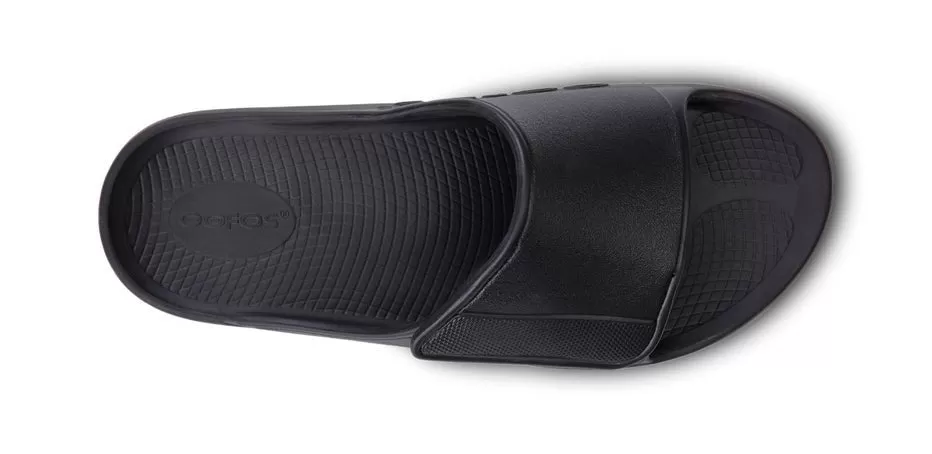 Oofos Ooahh Sport Flex Recovery Slide Sandal - Matte Black