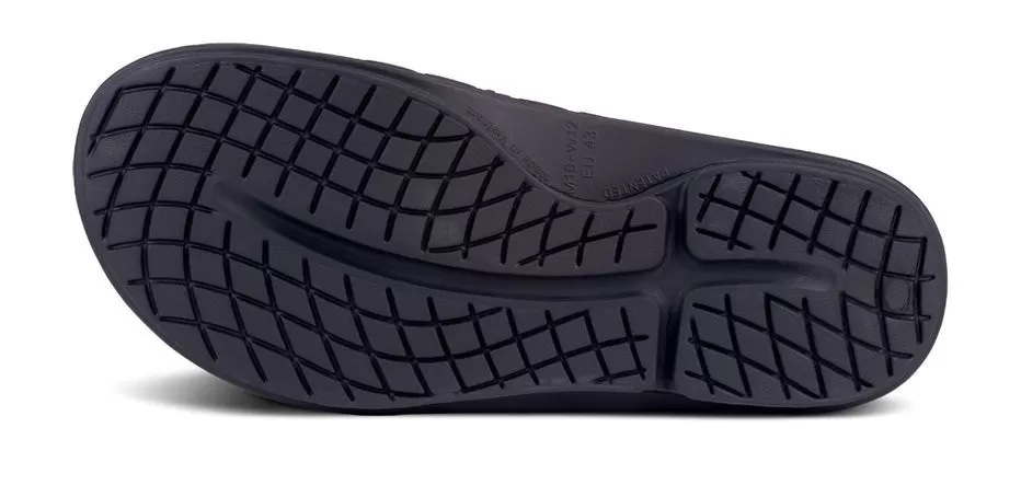 Oofos Ooahh Sport Flex Recovery Slide Sandal - Matte Black