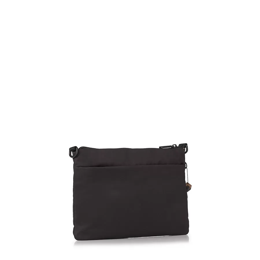 ORBIT FLAT CROSSBODY - BLACK