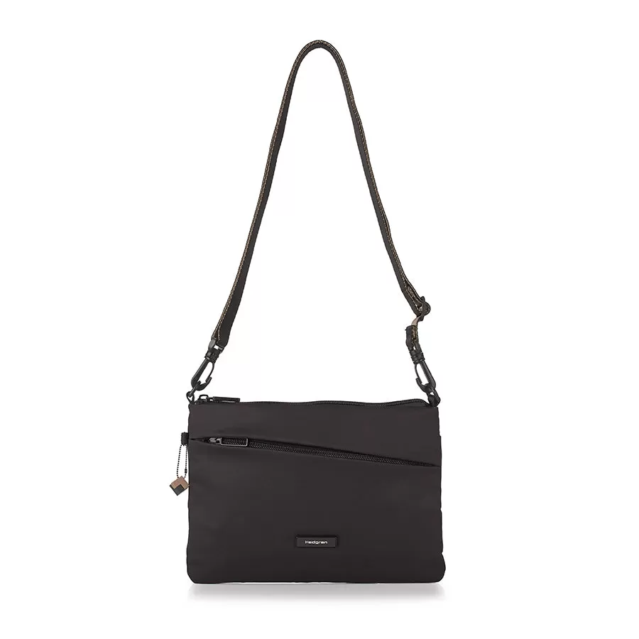 ORBIT FLAT CROSSBODY - BLACK