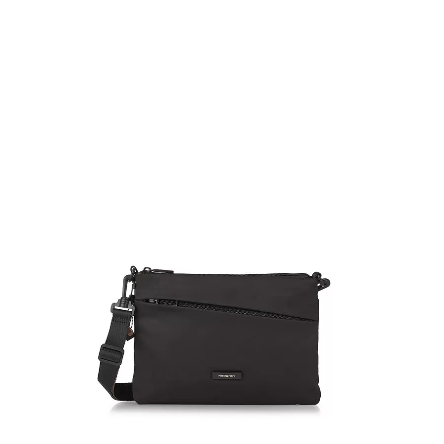 ORBIT FLAT CROSSBODY - BLACK