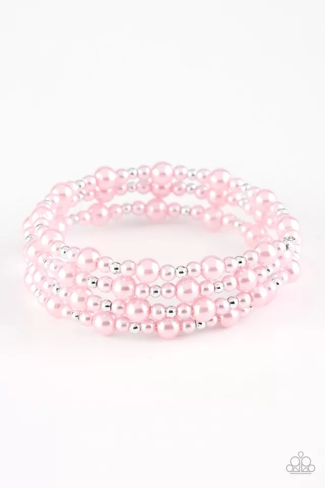 Paparazzi Accessories - Classic Confidence - Pink Bracelet