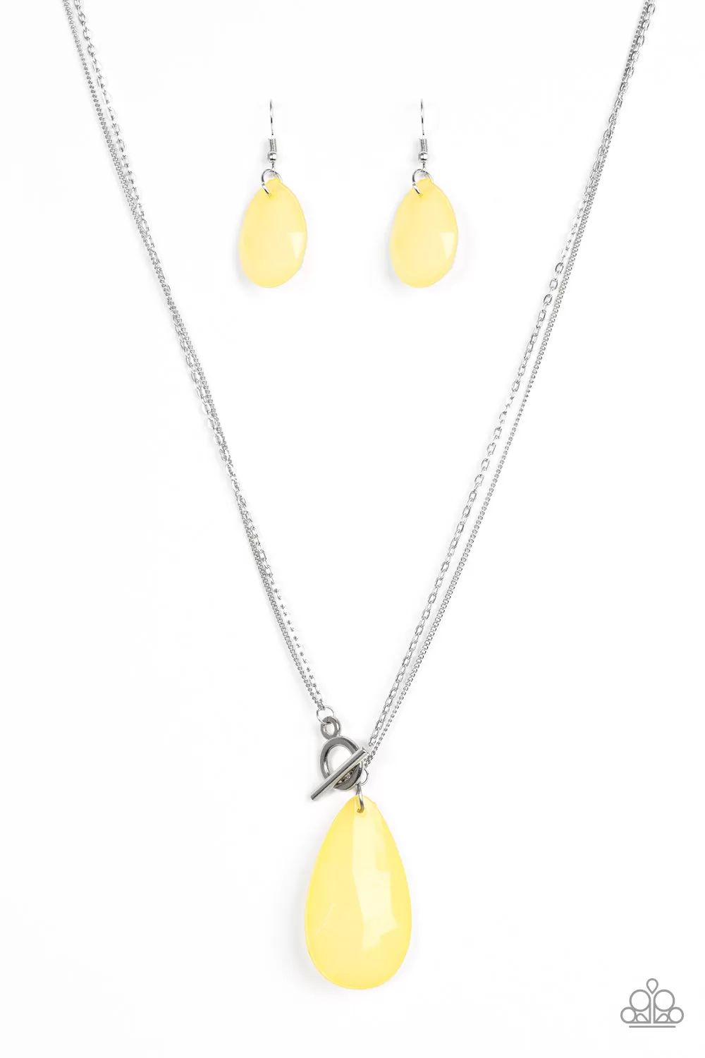 Paparazzi Accessories  - Spring-Storm-Yellow Necklace