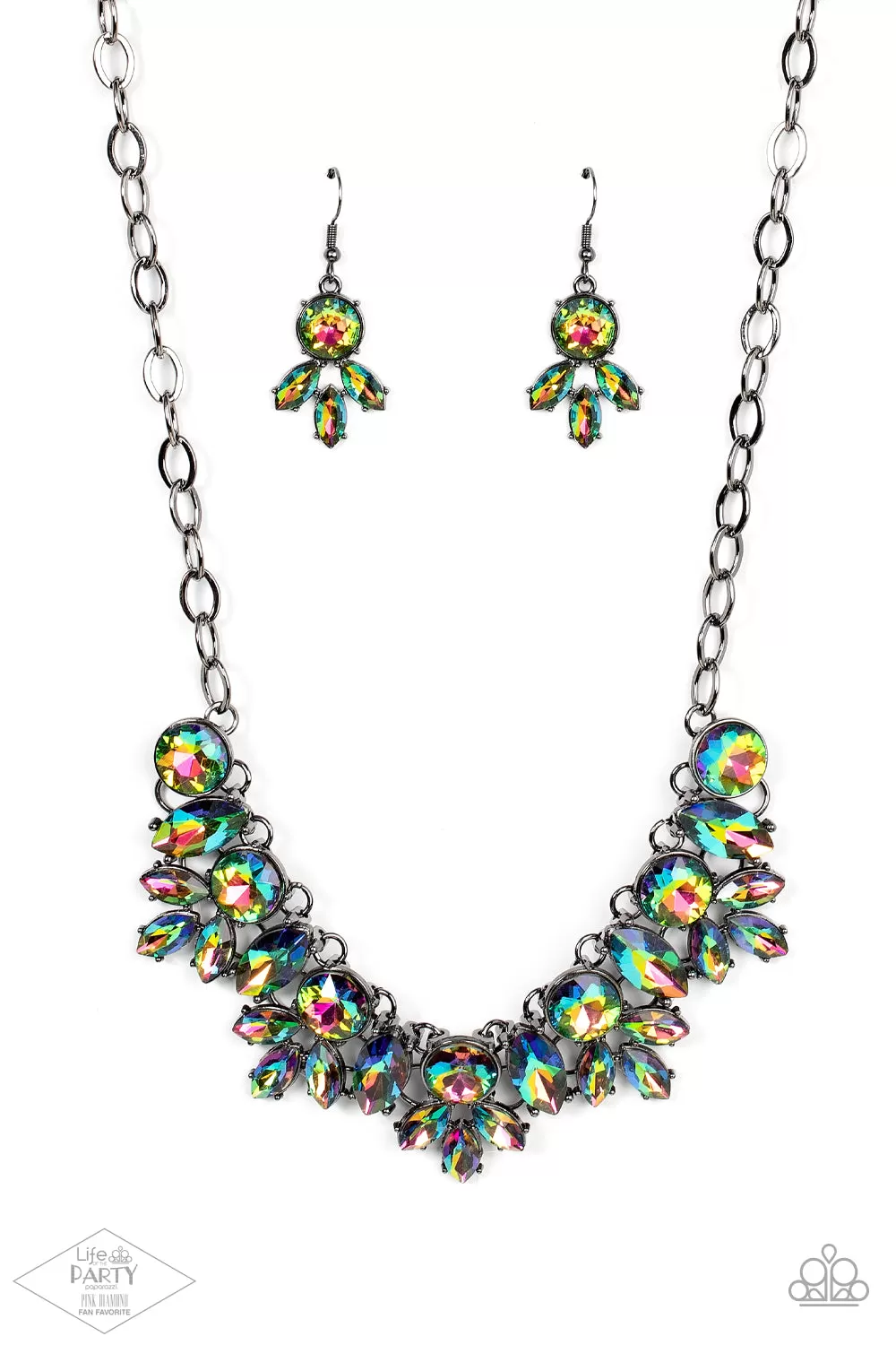 Paparazzi Combustible Charisma - Multi Oil Spill Necklace