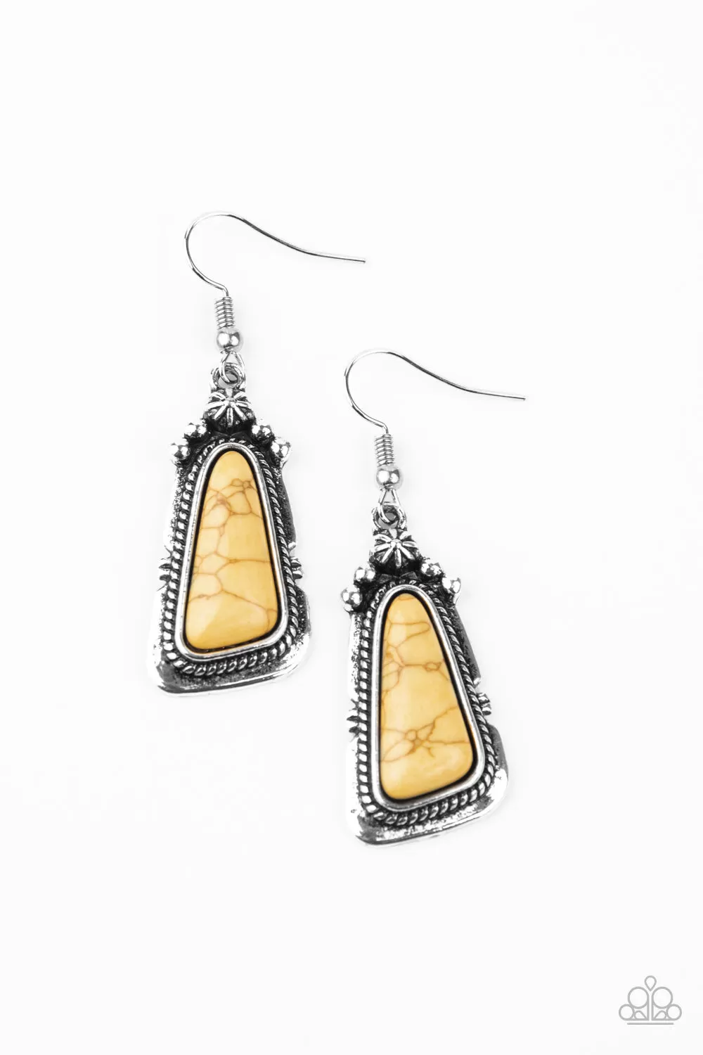 Paparazzi Earring ~ Sahara Solitude - Yellow