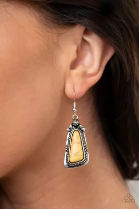 Paparazzi Earring ~ Sahara Solitude - Yellow