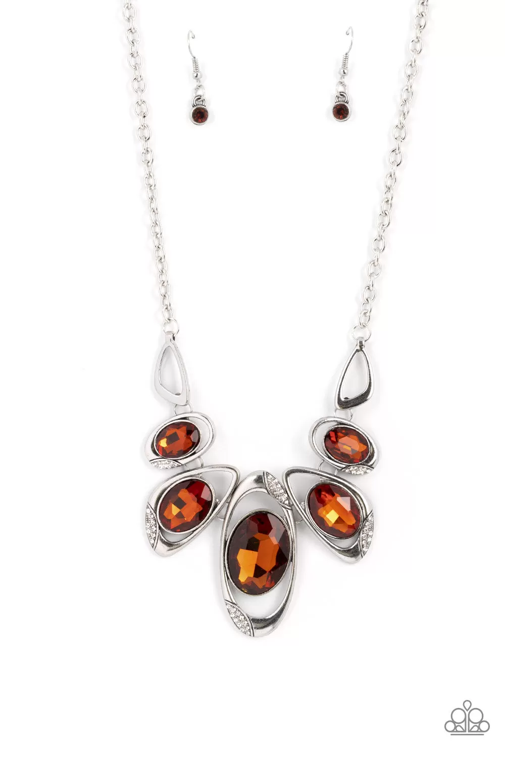 Paparazzi Hypnotic Twinkle - Brown Topaz Necklace