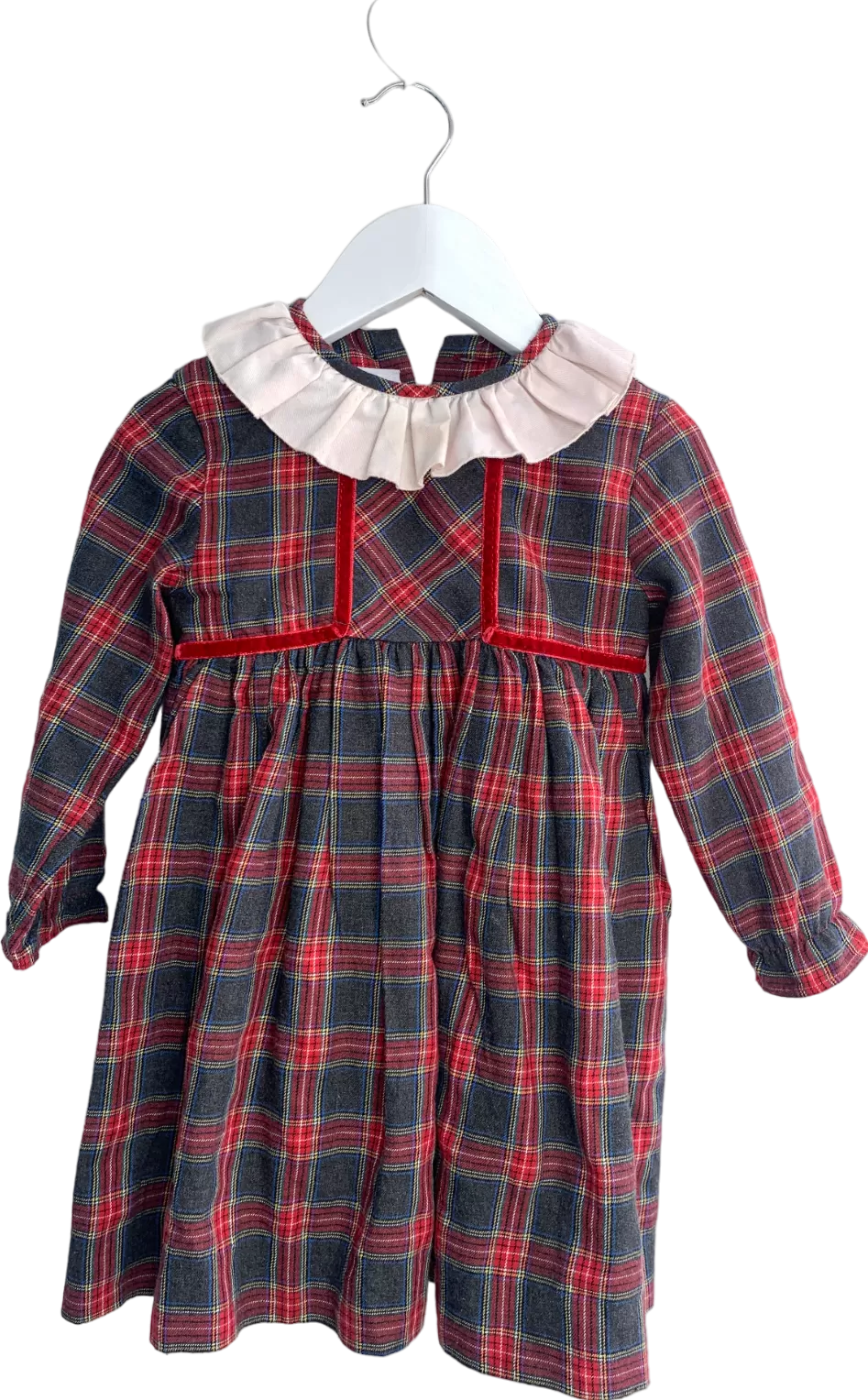 Pepa London Grey Tartan Dress 3 Years