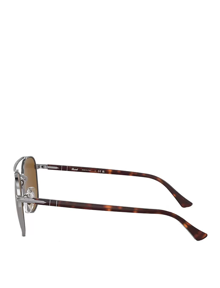 Persol PO1006S Sunglasses Gunmetal / Brown Lens