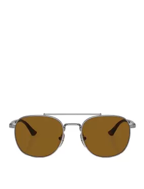 Persol PO1006S Sunglasses Gunmetal / Brown Lens