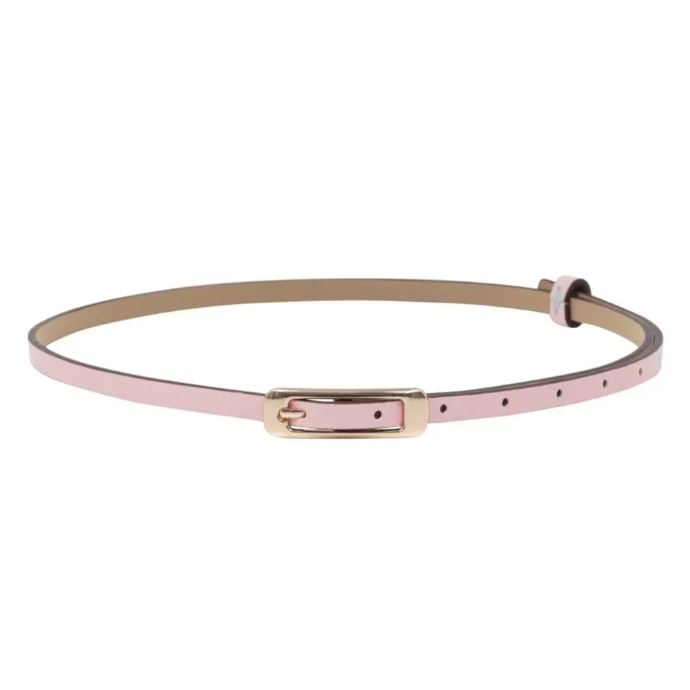 Pink Belt With Gold Buckle