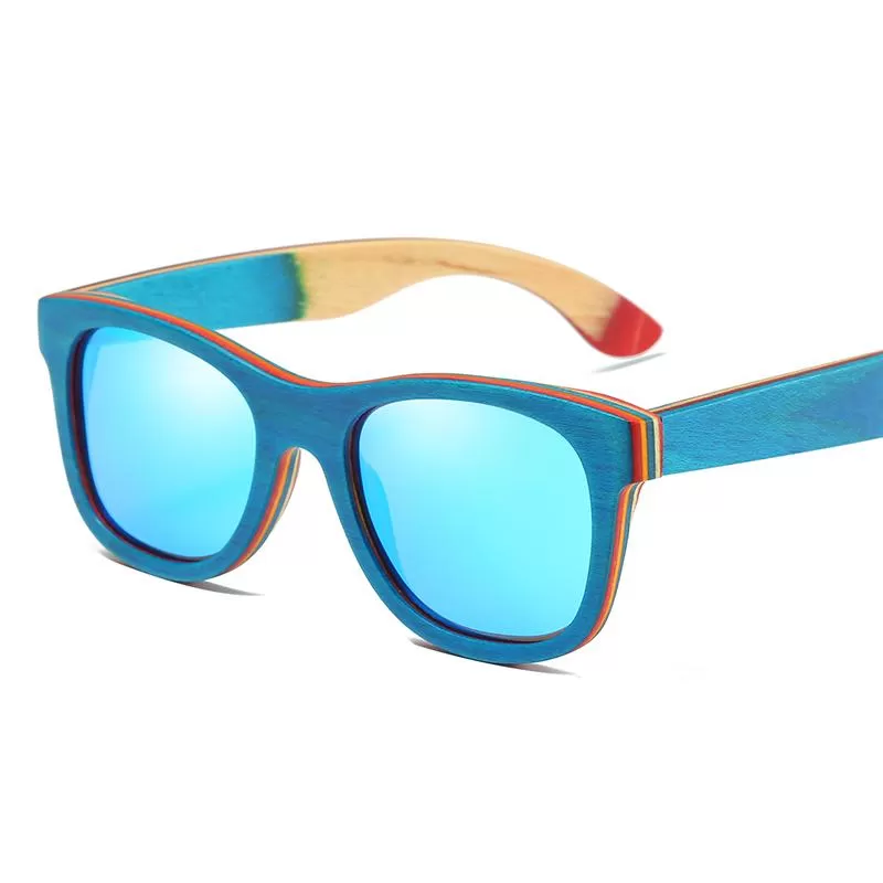 Polarized Men's Wooden Bamboo Sunglasses with Box Set