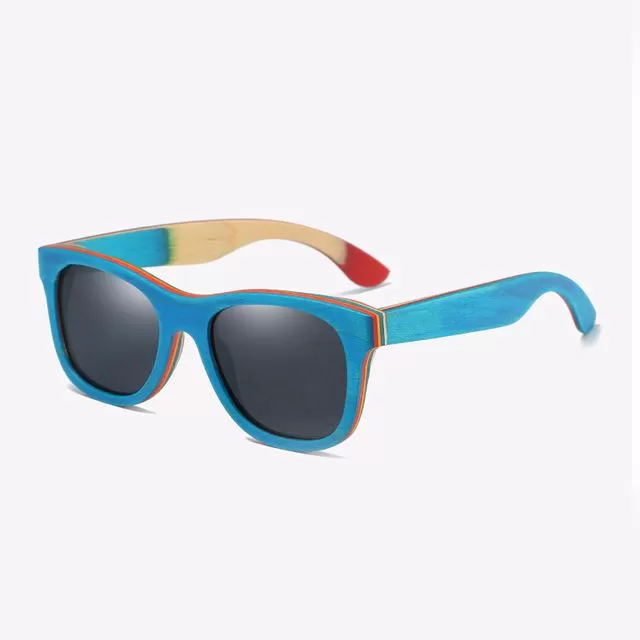 Polarized Men's Wooden Bamboo Sunglasses with Box Set