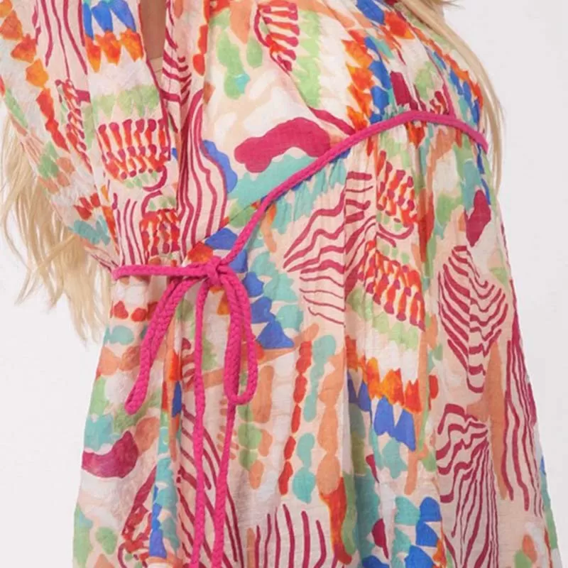 Princess Cut Printed Poolside Cover Up