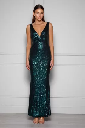 Prinnie Gown - Emerald