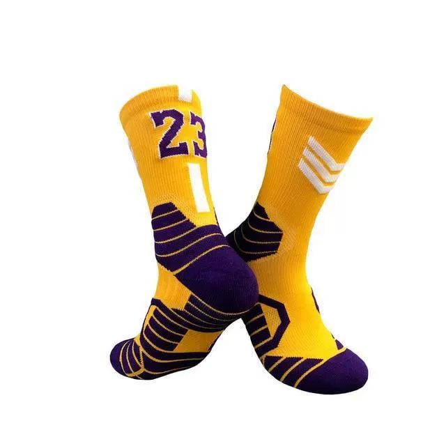 Professional Super Star Basketball Socks Elite Thick Sports Socks Non-slip Durable