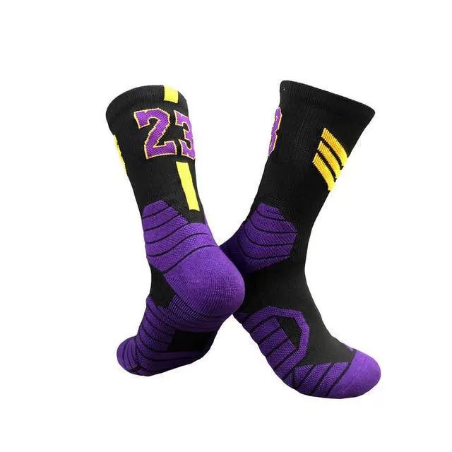 Professional Super Star Basketball Socks Elite Thick Sports Socks Non-slip Durable