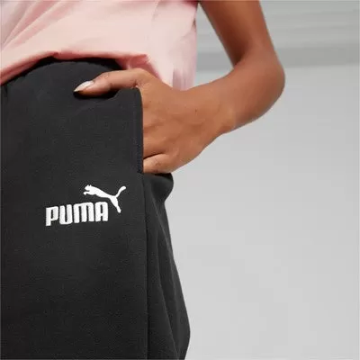 Puma women's cotton trousers with cuff ESS  Embroidery High-Waist Pants FL cl 670007 01 black