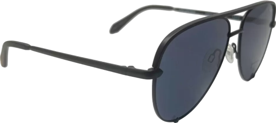 Quay Black Polarized High Key Mini Sunglasses in Case