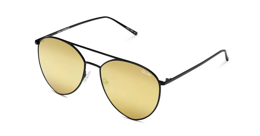 Quay x Jasmine Indio Black/Gold Sunglasses