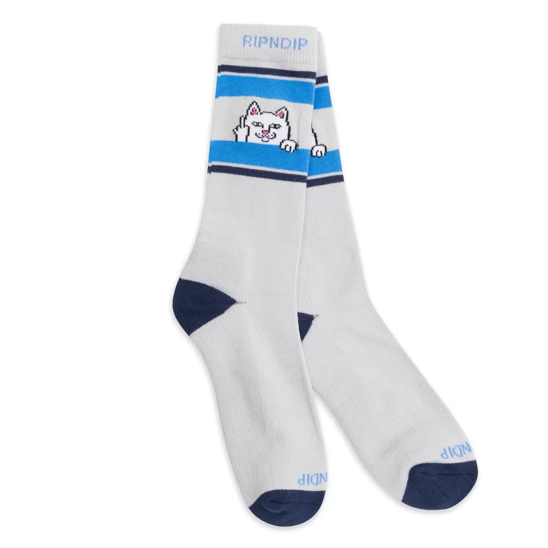 RIPNDIP PEEKING NERMAL SOCKS-GREY