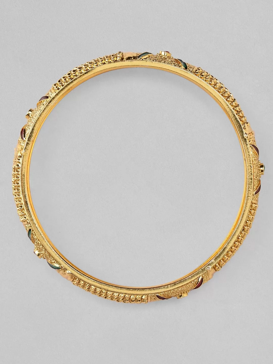 Rubans Set of 3 22K Gold Plated Handcrafted Bangles