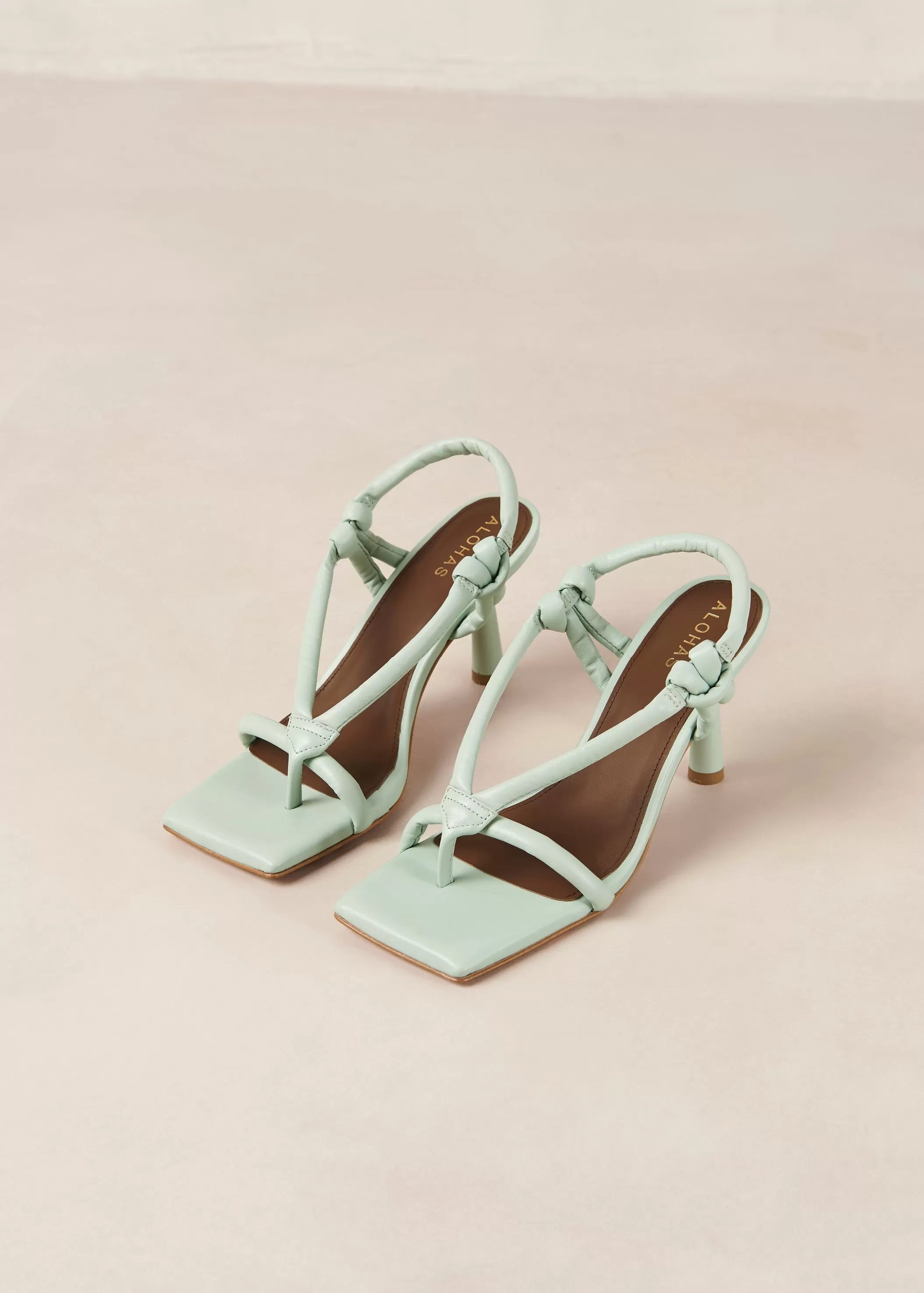 Sheila Lush Green Leather Sandals