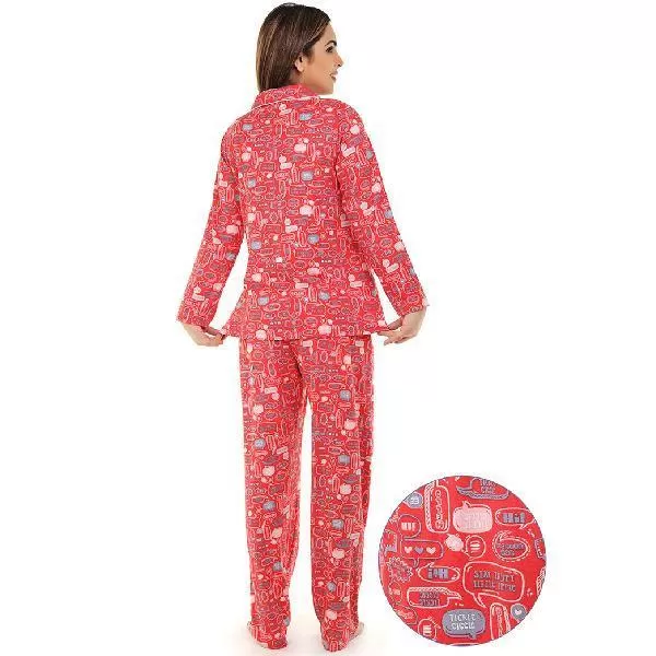 Siesta Buttoned Down Shirt & PJ Set