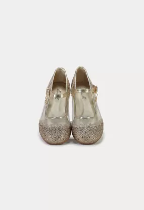 Strass Transparent Party Flat Shoes