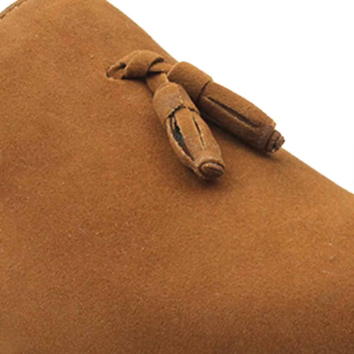 Tan Suede Tassel Loafers