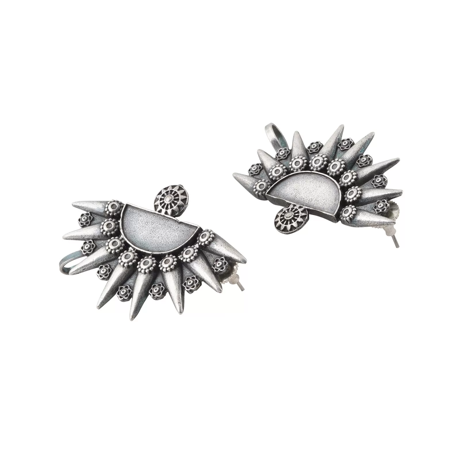 Teejh Aanika Silver Oxidised Earcuff