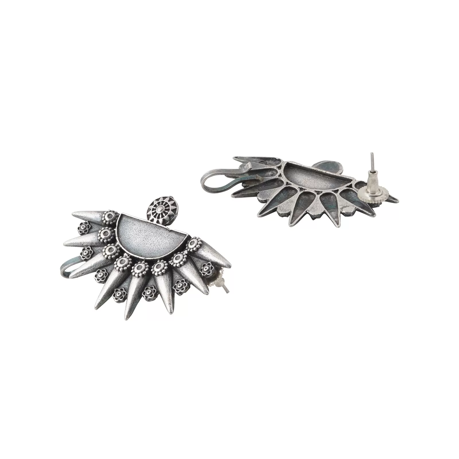 Teejh Aanika Silver Oxidised Earcuff