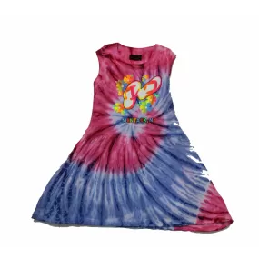 Toddler Montauk Flip-Flops Sleeveless Sun Dress in Tie Dye