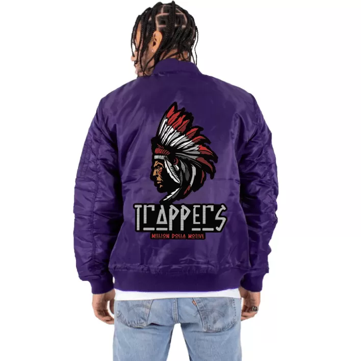 Trappers - Purple Bomber Jacket