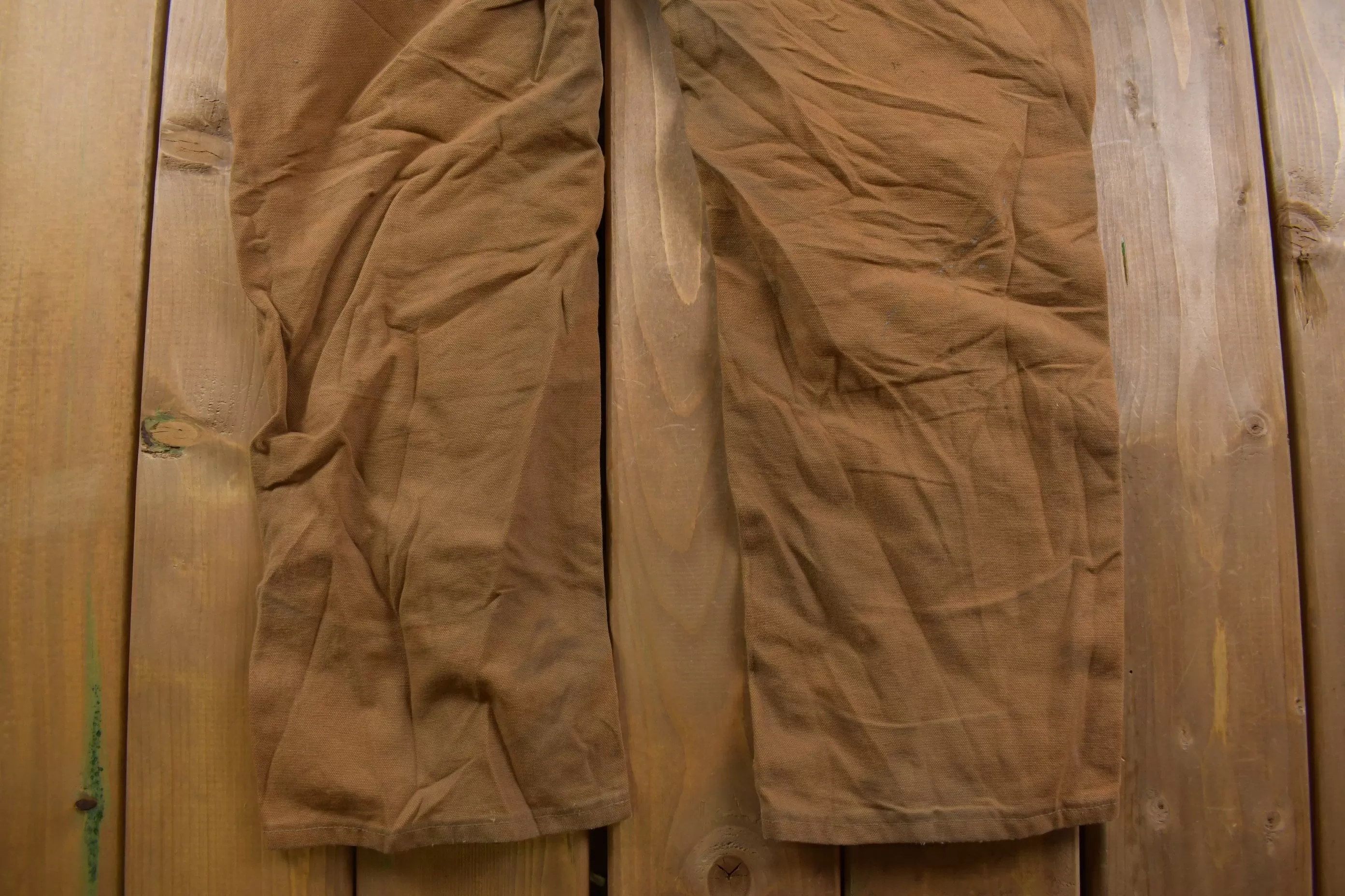 Vintage 1990s Carhartt Double Knee Distressed Work Pants Size 31 x 29 / 90s Carpenter Pants / Made In USA / Distressed Carhartt