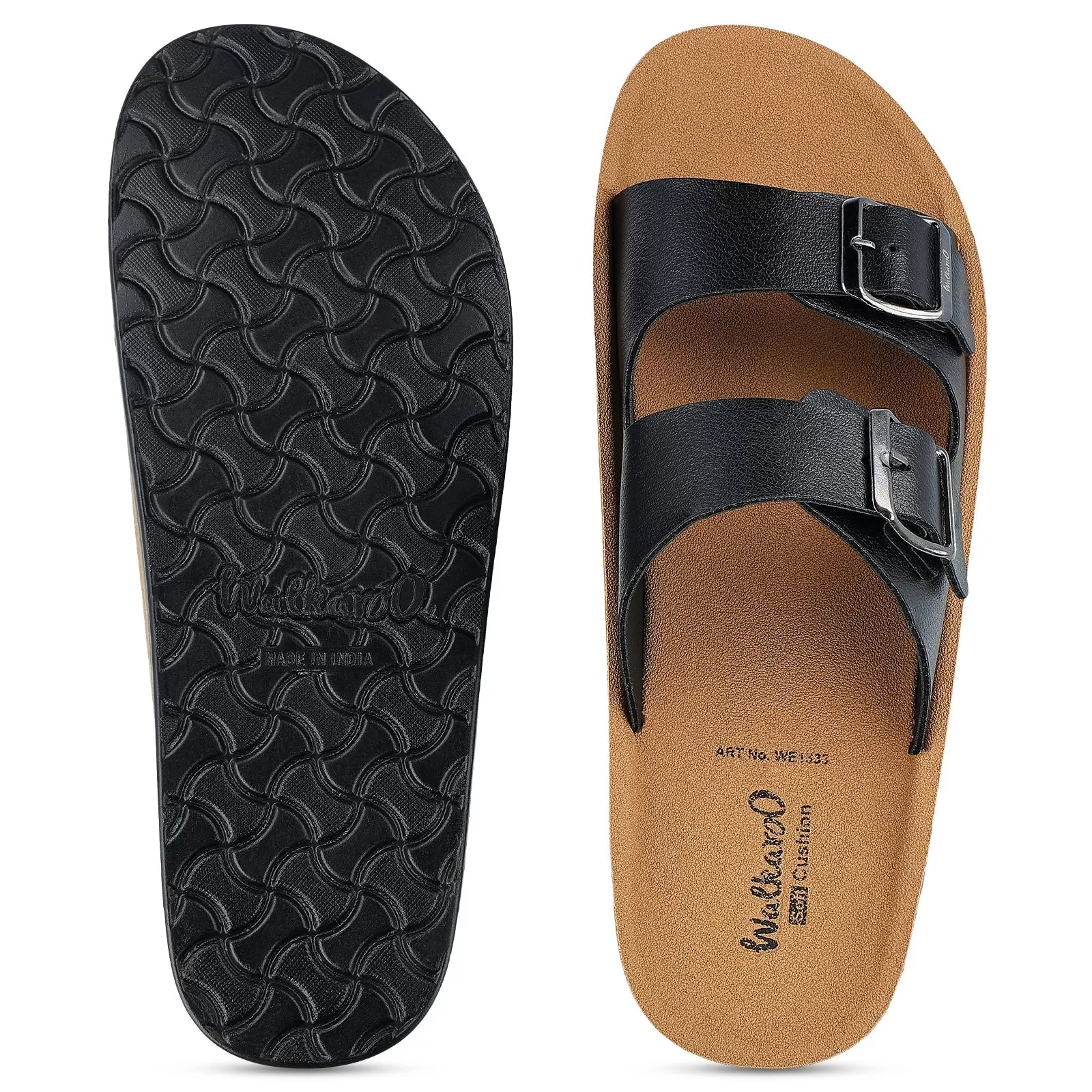 Walkaroo  Men Sandals  - WE1333 Black