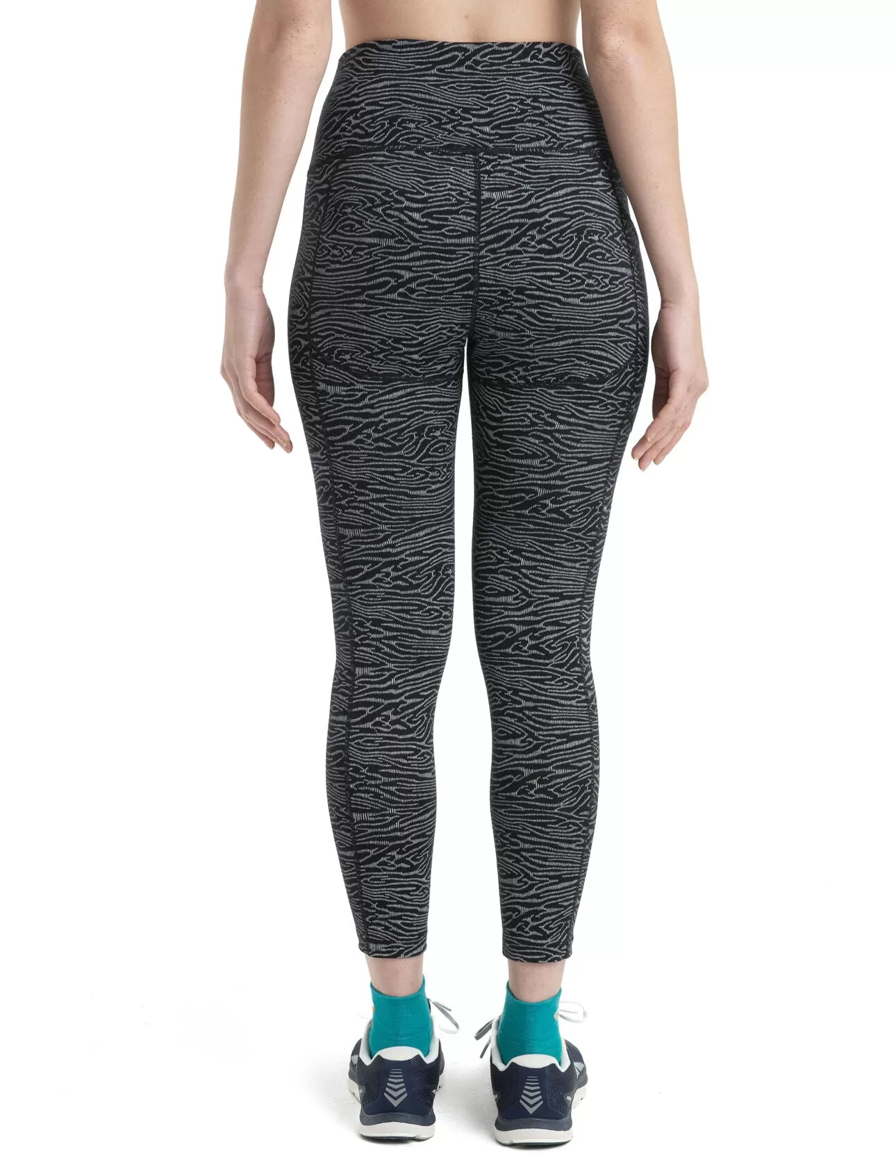 Womens Merino Fastray High Rise Tights IB Topo Lines