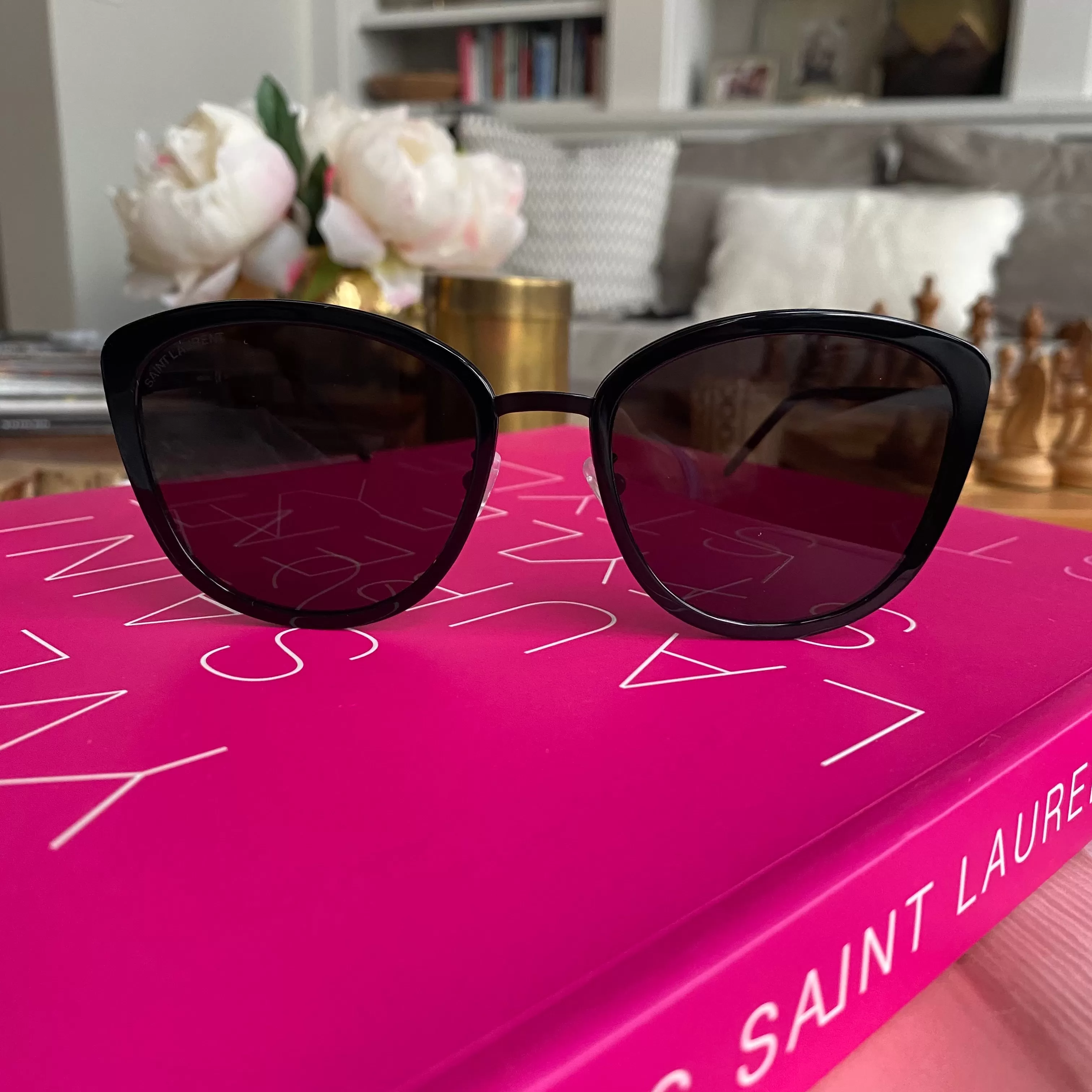 YSL Black Cat Eye Sunglasses